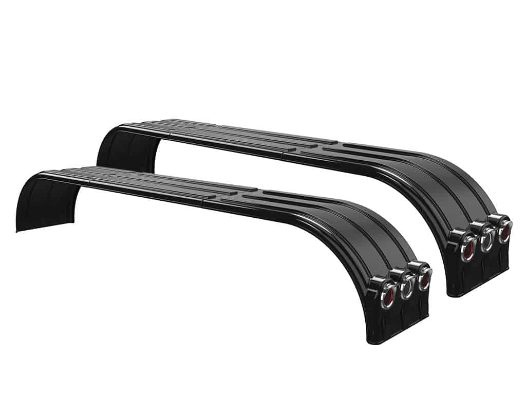 Minimizer™ MIN TA910 Semi Truck Poly Tri-Axle Fenders Kit For 22.5″ Or 24.5" Wheels