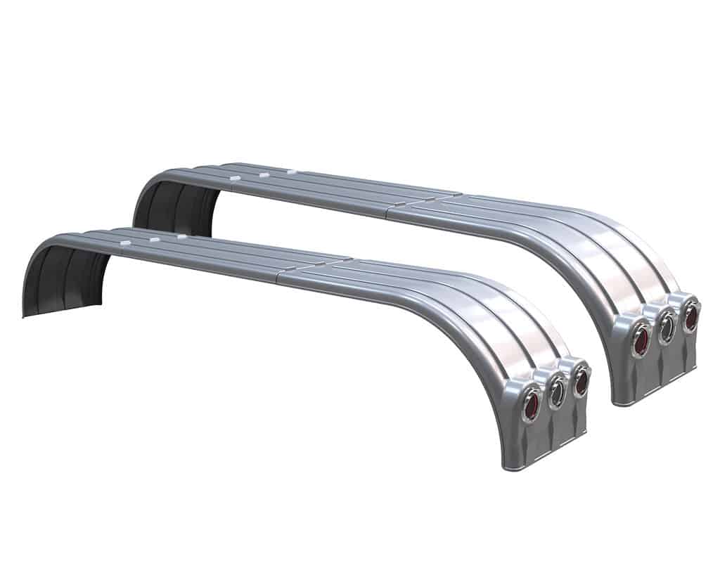 Minimizer™ MIN TA910 Semi Truck Poly Tri-Axle Fenders Kit For 22.5″ Or 24.5" Wheels