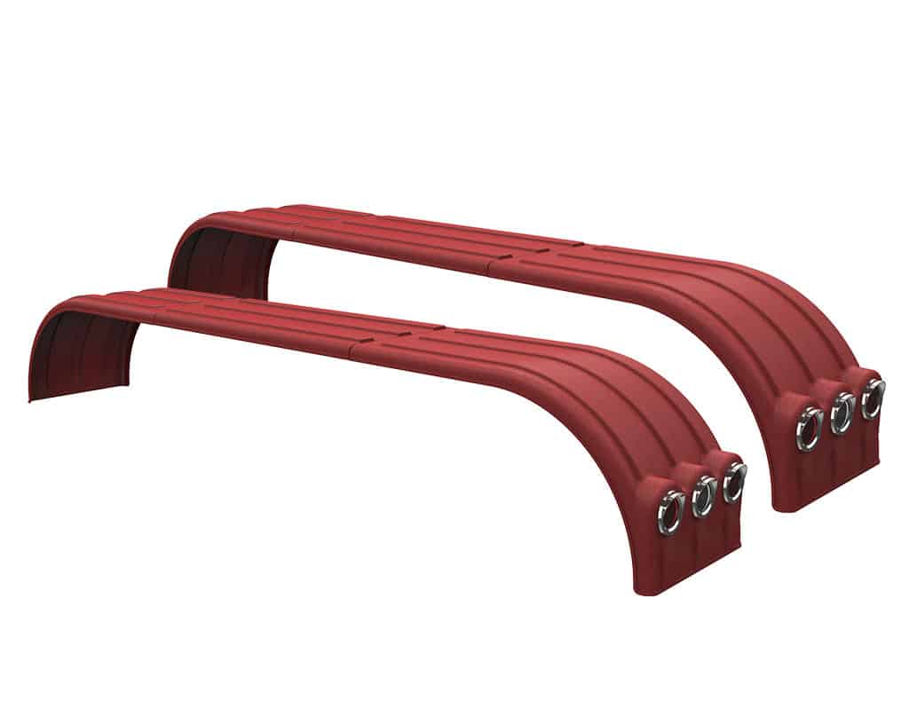 Minimizer™ MIN TA910 Semi Truck Poly Tri-Axle Fenders Kit For 22.5″ Or 24.5" Wheels