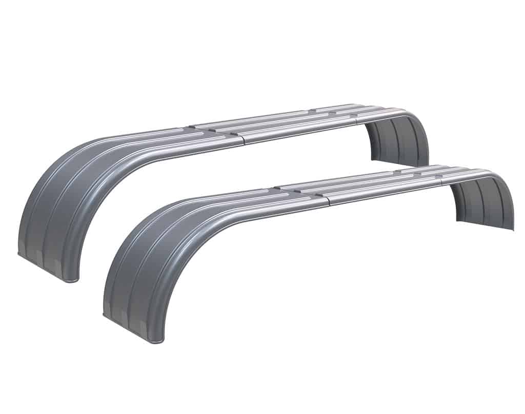 Minimizer™ MIN TA910 Semi Truck Poly Tri-Axle Fenders Kit For 22.5″ Or 24.5" Wheels