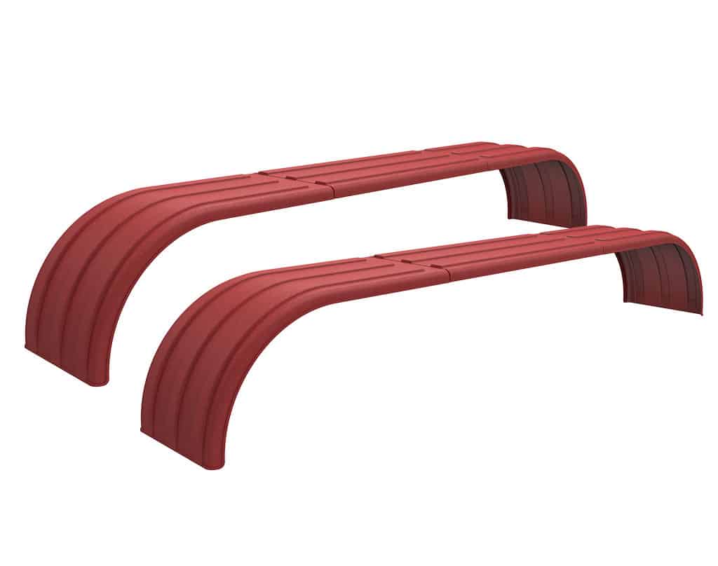 Minimizer™ MIN TA910 Semi Truck Poly Tri-Axle Fenders Kit For 22.5″ Or 24.5" Wheels