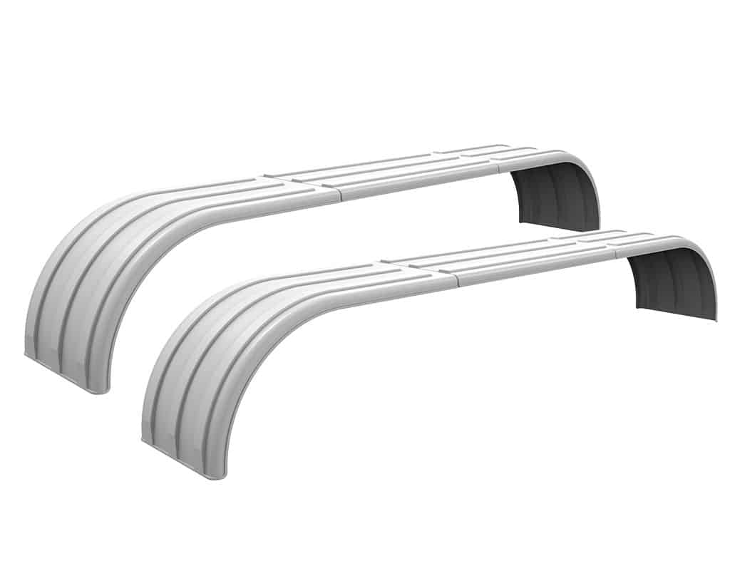 Minimizer™ MIN TA910 Semi Truck Poly Tri-Axle Fenders Kit For 22.5″ Or 24.5" Wheels