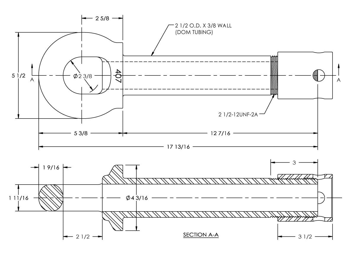 Premier Manufacturing 407SE Swivel Drawbar Eye | # 10000828