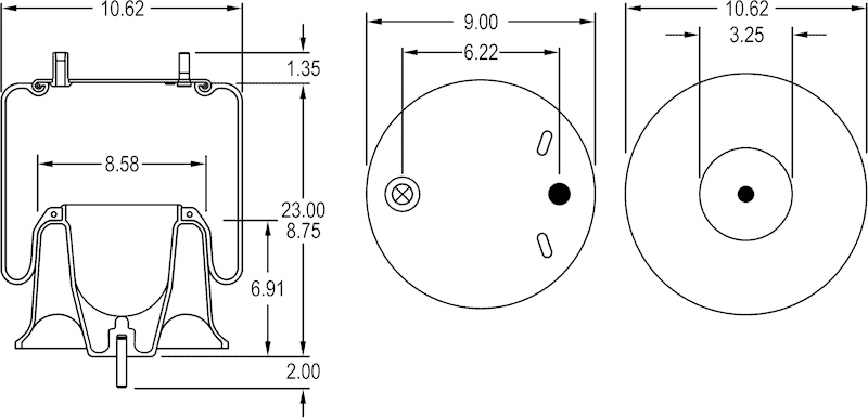 TTP Rolling Lobe Air Spring | # TTP1R12603